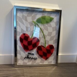 Ma Chérie Red Cherry Wall Art Print